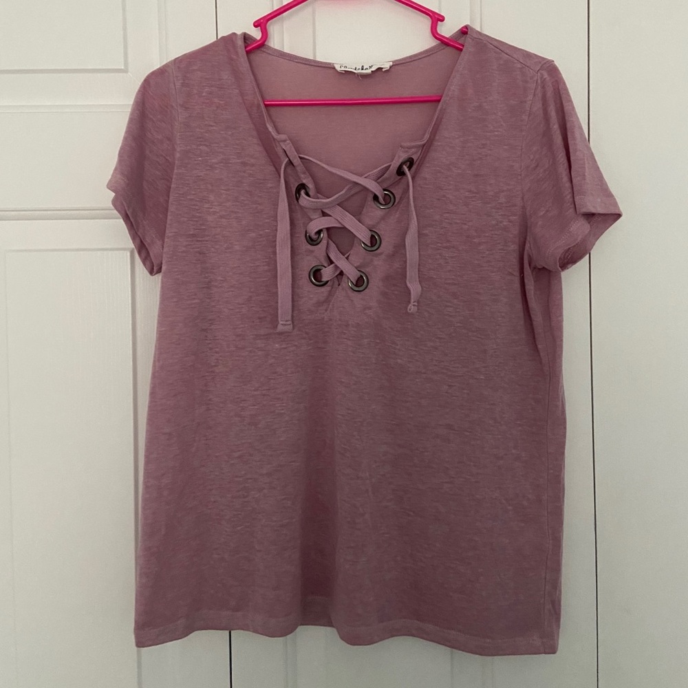 Shirt with Lace Up